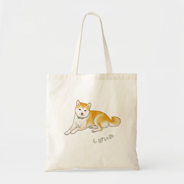 Bolsa Tote Gentle Shiba Inu Dog (Frente)