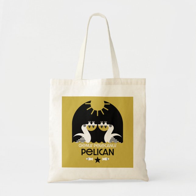Bolsa Tote Genus Pelecanus Bird Art (Frente)