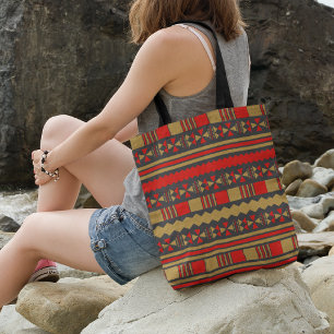 Bolsa Tote Geo étnico aztec