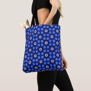 Bolsa Tote Geometria Azul Místico