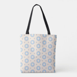 Bolsa Tote Geometria Blue Starburst