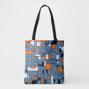 Bolsa Tote Geometria Minimalista: Poster de Abstrato retrô