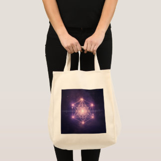 Bolsa Tote Geometria Sagrada Luminosa Luz Cósmica