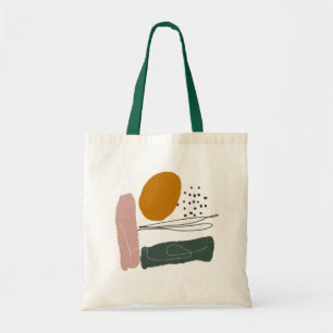 Bolsa Tote Geométrica,abstrato,mínima,moderna,pastel,