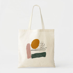 Bolsa Tote Geométrica,abstrato,mínima,moderna,pastel,