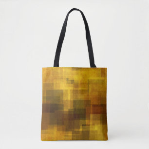 Bolsa Tote geométrico abstrato colorido do vintage da arte