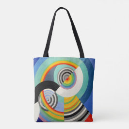 Bolsa Tote geométrico abstrato colorido por Robert Delaunay