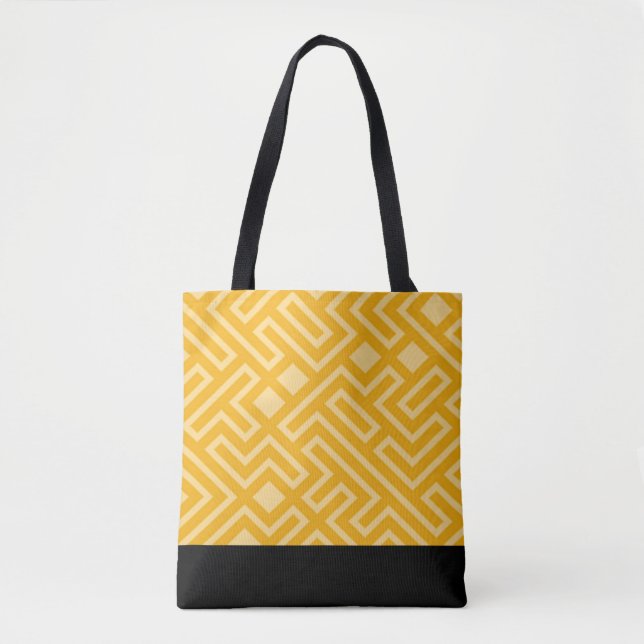 Bolsa Tote Geométrico Dourado (Frente)