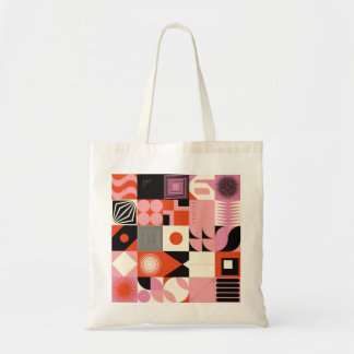 Bolsa Tote Geométrico escandinavo: Padrão Trabalho de arte co