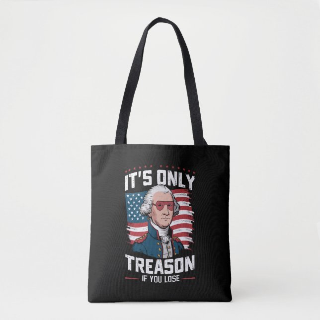 Bolsa Tote George Washington Só é Traição Se Você Perder (Frente)
