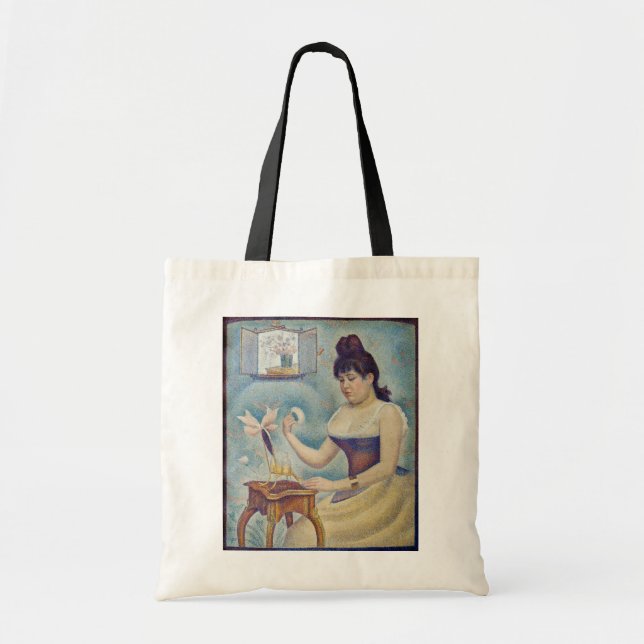 Bolsa Tote Georges Seurat - Jovens mulheres se alimentando (Frente)