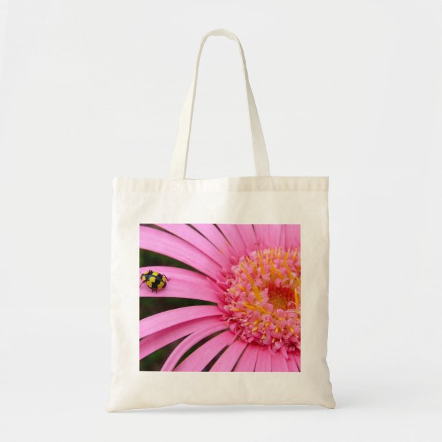 Bolsa Tote Gerbera com Ladybug (Frente)