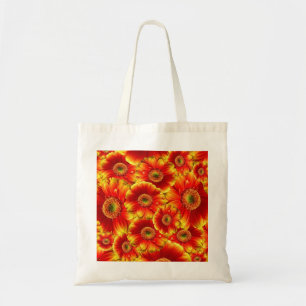 Bolsa Tote Gerbera Daisies Amarelo e Laranja