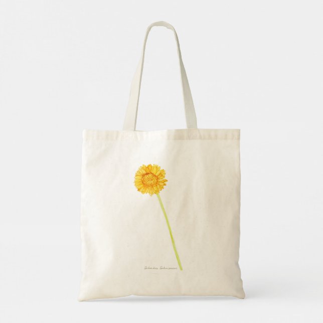 Bolsa Tote Gerbera daisy Tote Bag (Verso)