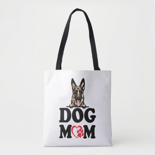 Bolsa Tote German shepherd - German shepherd Cachorro Mãe (Frente)