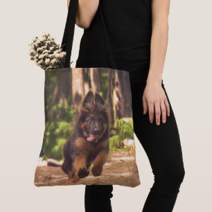 Bolsa Tote German shepherd Longo Adorável