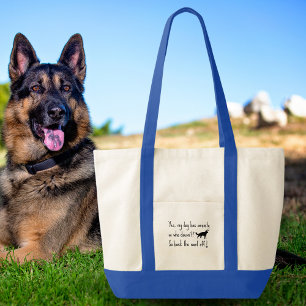 Bolsa Tote German shepherd Meu Cachorro Tem Ansiedade Para Tr