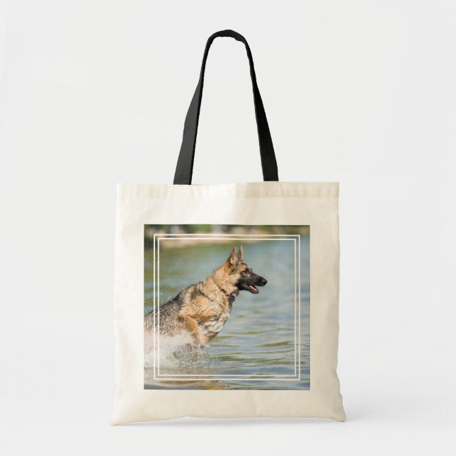 Bolsa Tote German shepherd Passa Para A Água (Frente)