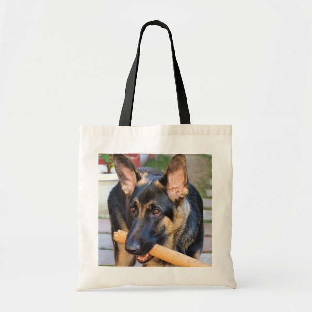 Bolsa Tote German shepherd por Shirley Taylor (Frente)