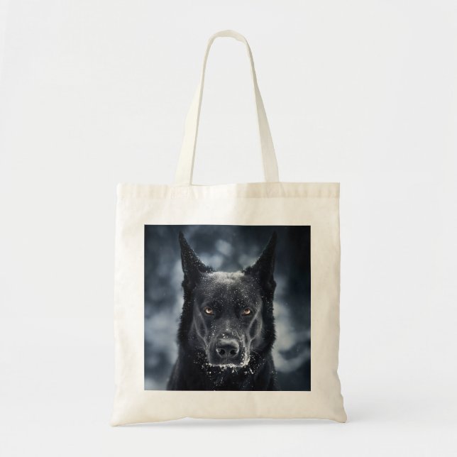 Bolsa Tote German shepherd Preto (Frente)