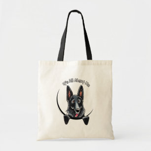 Bolsa Tote German shepherd preto IAAM