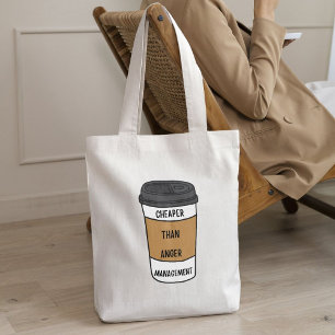 Bolsa Tote Gestão mais barata do que a raiva - Café Snark
