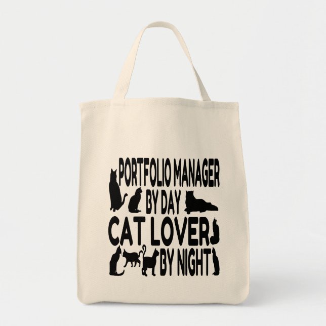 Bolsa Tote Gestor de Portfólio do Cat Lover (Frente)