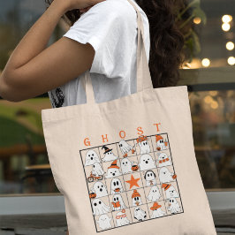 Bolsa Tote Ghost Bingo-Style do Halloween