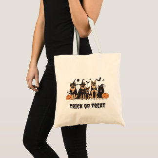 Bolsa Tote Ghost Dog Halloween Trick ou Tratar