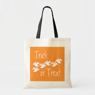 Bolsa Tote Ghost Party Halloween Bag, Orange