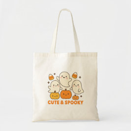 Bolsa Tote Ghost Tote Bag de Halloween Bonito e Spooky para T