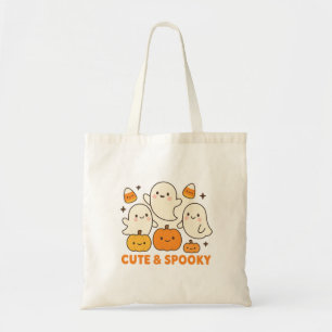 Bolsa Tote Ghost Tote Bag de Halloween Bonito e Spooky para T