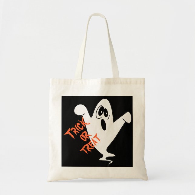 Bolsa Tote Ghost Trick ou Tratar (Frente)