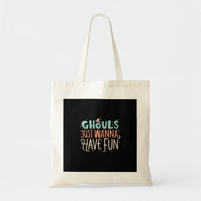 Bolsa Tote Ghouls Só Quer Divertir-Se Com As Víblias (Frente)