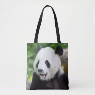 Bolsa Tote Giant Panda Comendo Bamboo