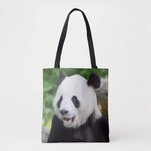 Bolsa Tote Giant Panda Comendo Bamboo (Frente)