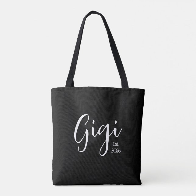 Bolsa Tote Gigi Estabelecida Letra Branca (Verso)