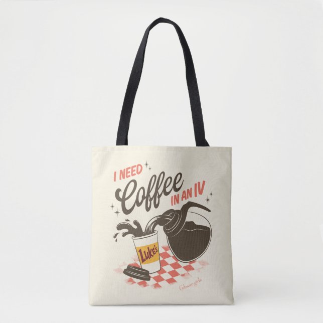 Bolsa Tote Gilmore Girls Luke’s Coffee IV Quote (Frente)