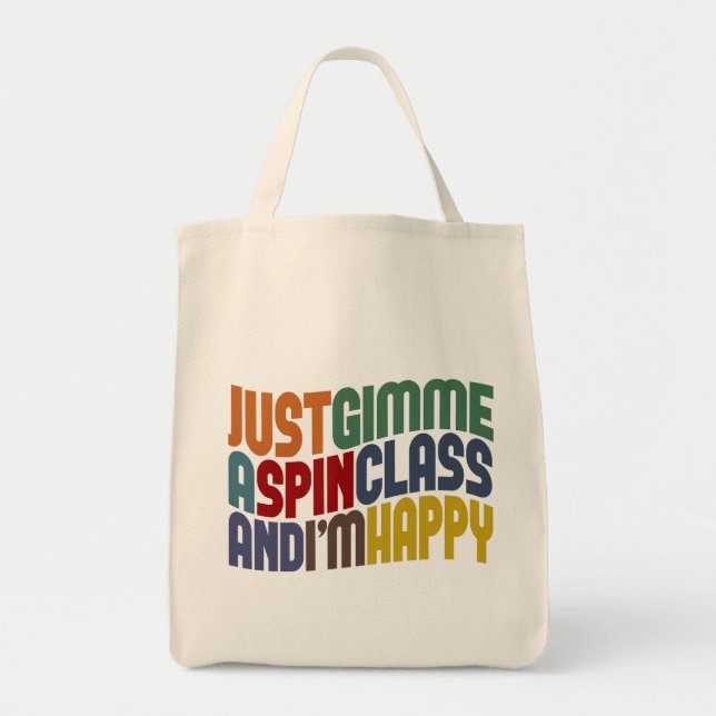 Bolsa Tote Gimme A Spin Class (Frente)