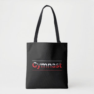 Bolsa Tote Ginasta - Palavra de Ginástica Moderna Minimalista