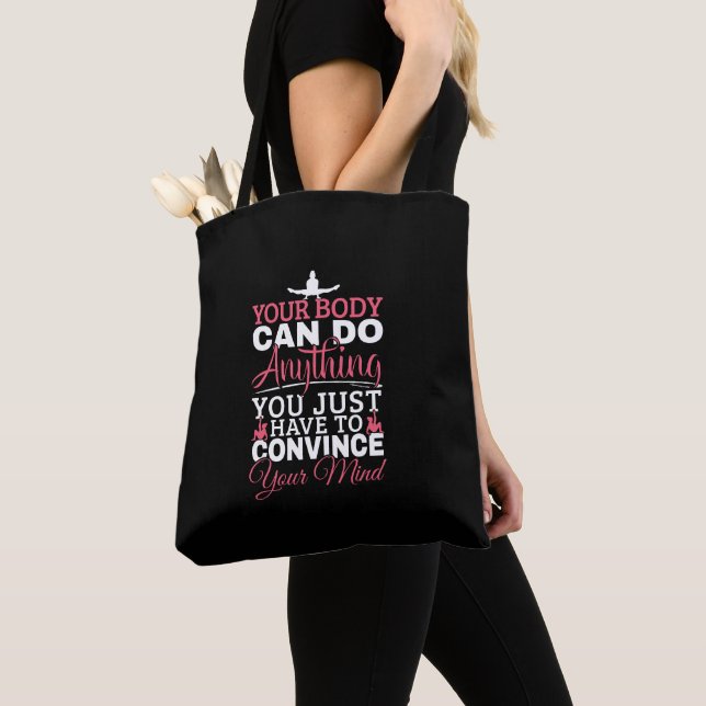 Bolsa Tote Ginástica Feminina - Seu Corpo Pode Fazer Qualquer (Close Up)