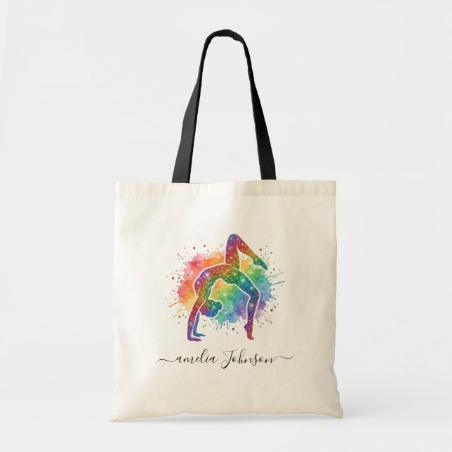 Bolsa Tote Ginástica Personalizada Brilho   (Frente)