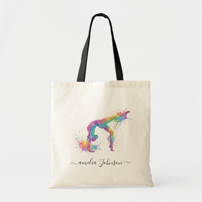 Bolsa Tote Ginástica Personalizada Brilho   (Frente)