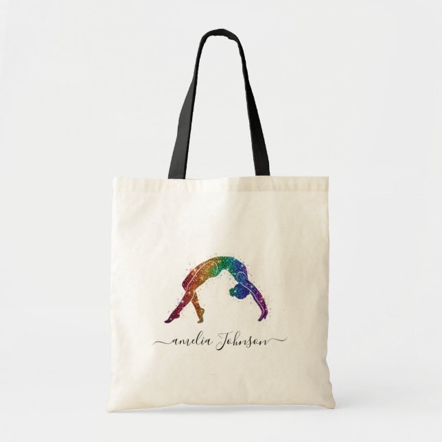 Bolsa Tote Ginástica Personalizada Brilho   (Frente)
