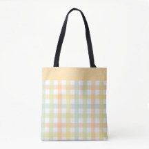 Gingham Moderno do Pastel Azul Verde Laranja Amare