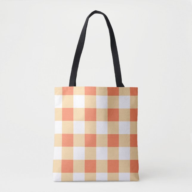 Bolsa Tote Gingham Pattern (Frente)