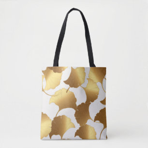 Bolsa Tote Ginkgo Dourado: Luxury Vintage Design.
