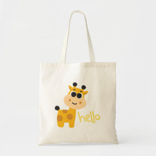 Bolsa Tote Girafa Amarela Bonita