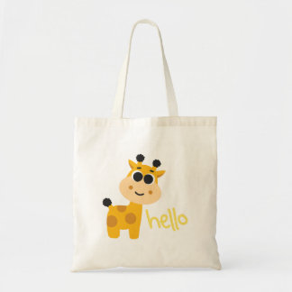 Bolsa Tote Girafa Amarela Bonita