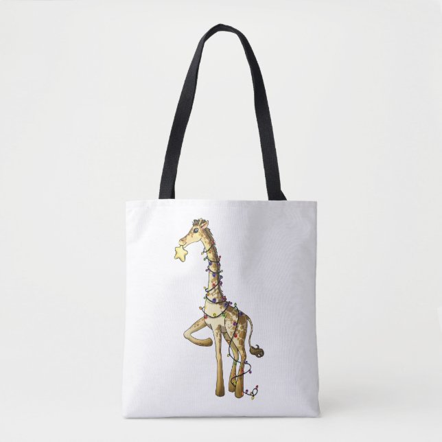 Bolsa Tote Girafa brilhante (Frente)